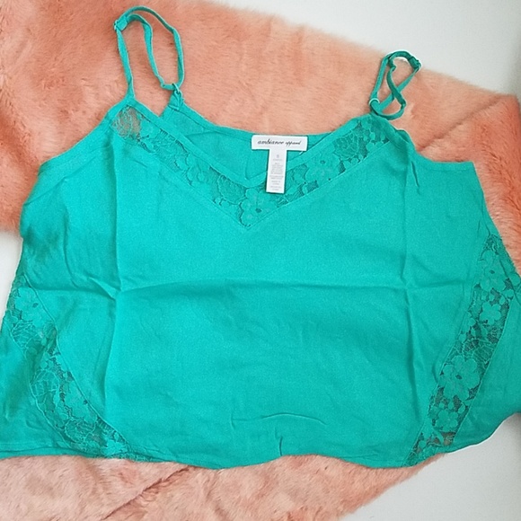 Embroidered Lace-Trim Swing Cami - Picture 2 of 8